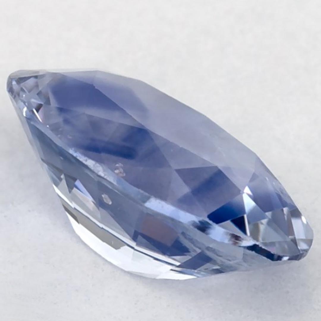1.29 Karat Blauer Saphir Oval Loser Edelstein im Angebot 1