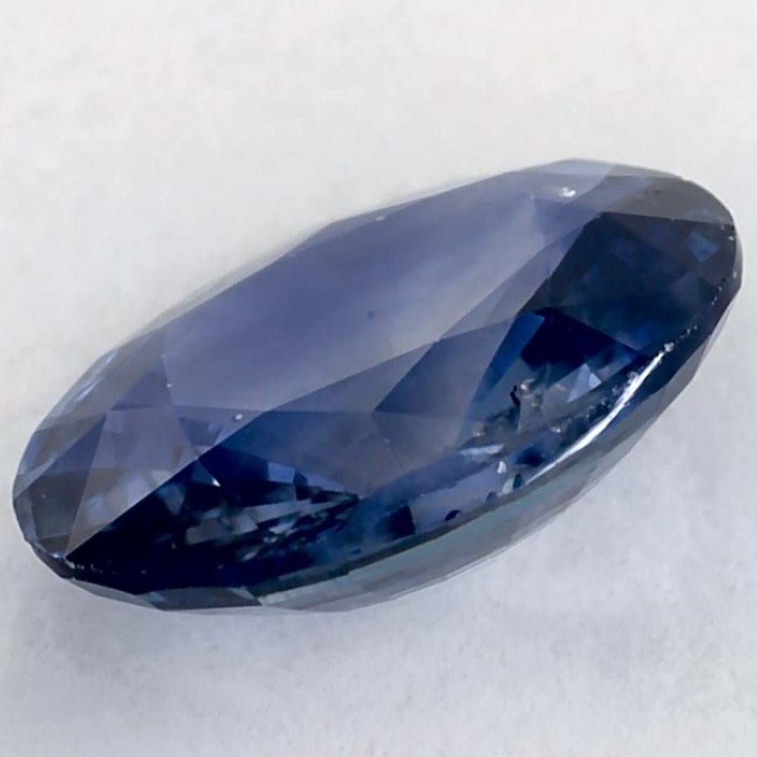 1.29 Karat Blauer Saphir Oval Loser Edelstein im Angebot 2