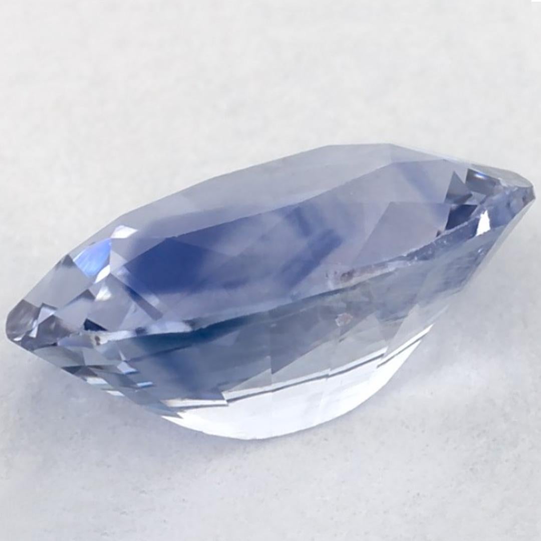 1.29 Karat Blauer Saphir Oval Loser Edelstein im Angebot 2