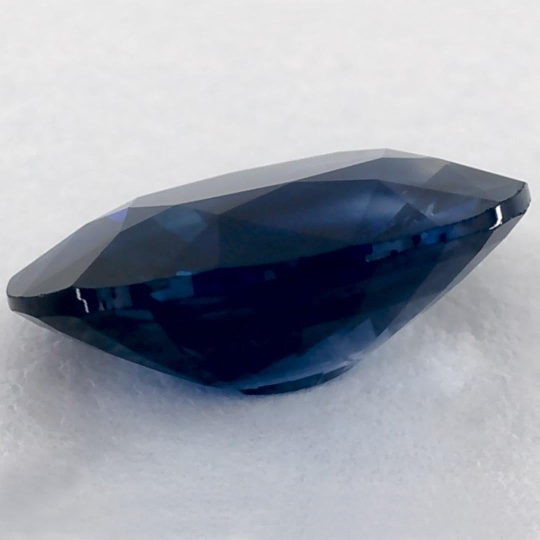 1.29 Karat Blauer Saphir Oval Loser Edelstein im Angebot 2