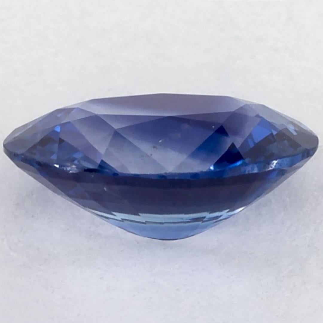 1.29 carati di zaffiro blu ovale sfuso in vendita 3