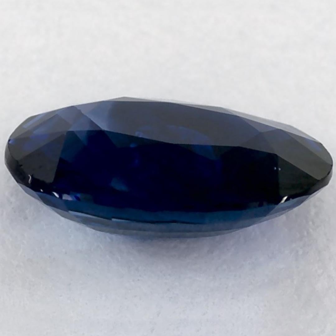 1.29 qt Zafiro Azul Oval Gema Suelta en venta 3