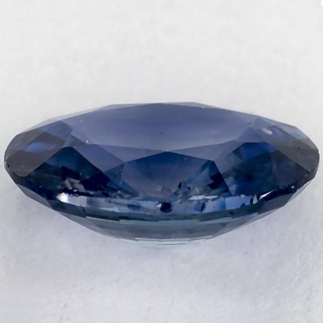 1.29 Karat Blauer Saphir Oval Loser Edelstein im Angebot 3