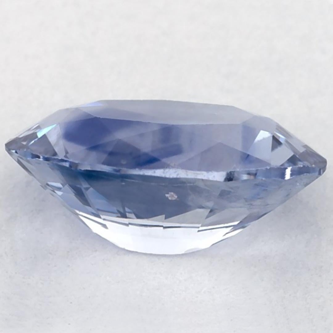 1.29 Karat Blauer Saphir Oval Loser Edelstein im Angebot 3