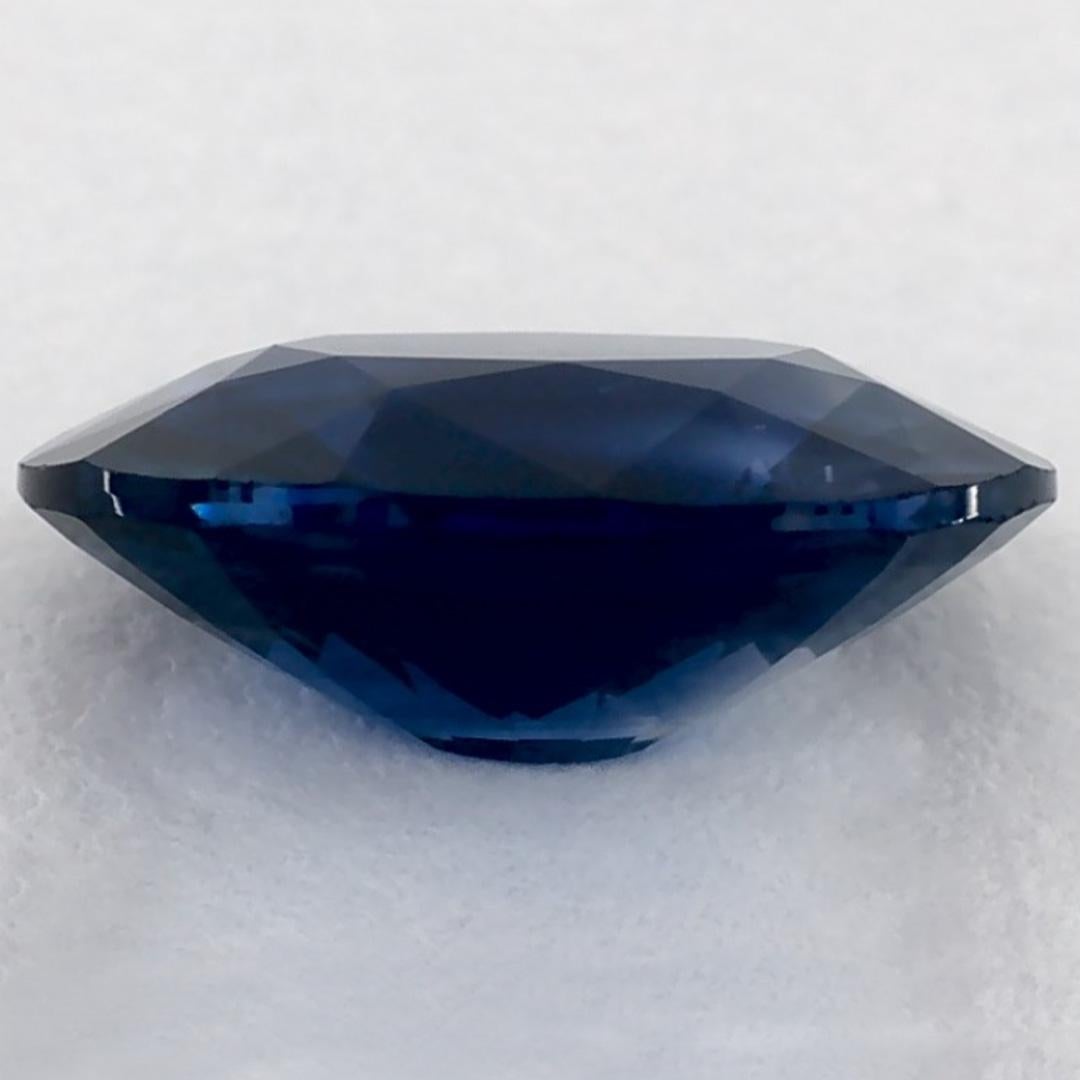 1.29 Karat Blauer Saphir Oval Loser Edelstein im Angebot 3