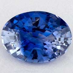 1.29 Ct Blue Sapphire Oval Loose Gemstone