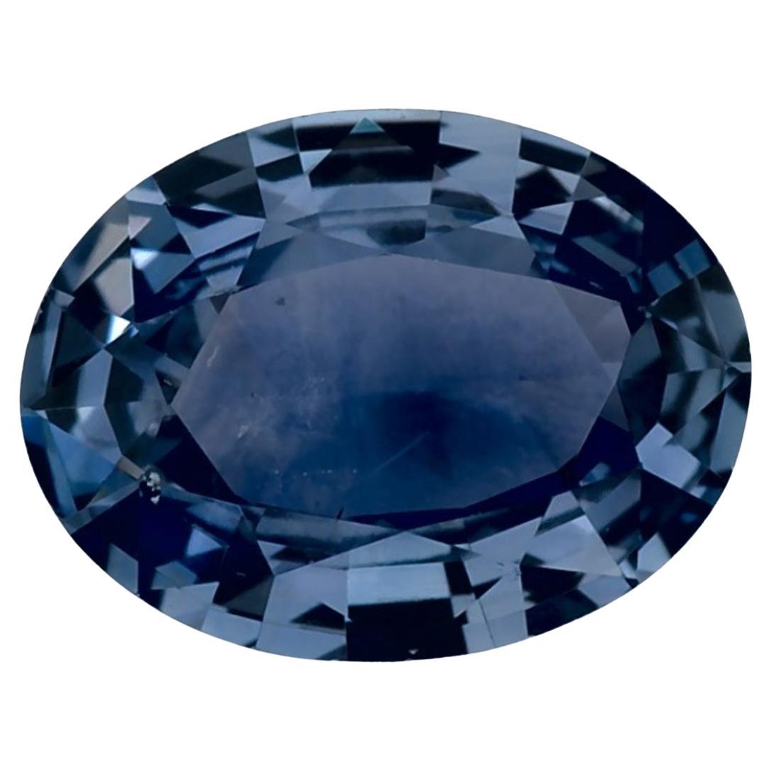 1.29 Ct Blue Sapphire Oval Loose Gemstone For Sale