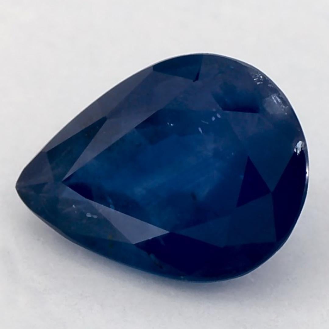 1.29 Karat Blauer Saphir Birne Loser Edelstein im Zustand „Neu“ im Angebot in Fort Lee, NJ