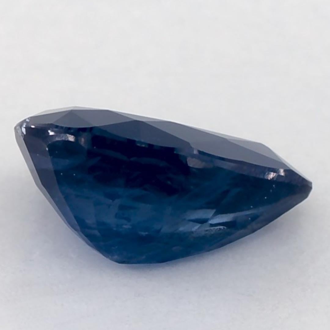 1.29 Karat Blauer Saphir Birne Loser Edelstein im Angebot 3