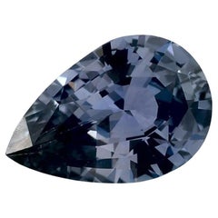 1.29 Karat Blauer Saphir Birne Loser Edelstein