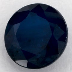 1.29 ct Zafiro Azul Redondo Gema Suelta