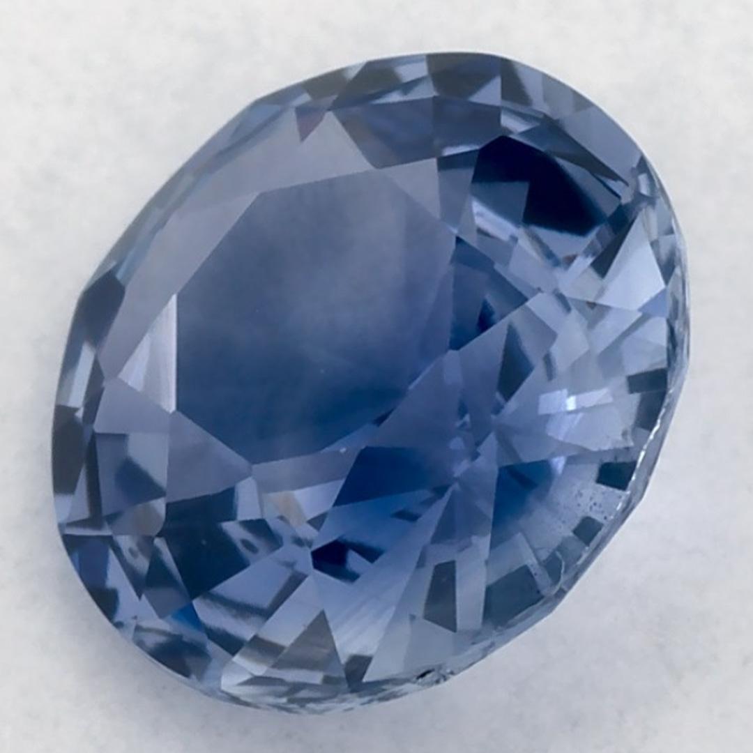 De las mujeres 1.29 ct Zafiro Azul Redondo Gema Suelta en venta