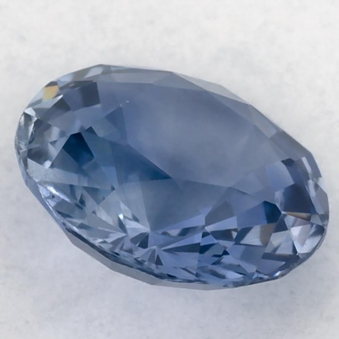1.29 ct Zafiro Azul Redondo Gema Suelta en venta 1