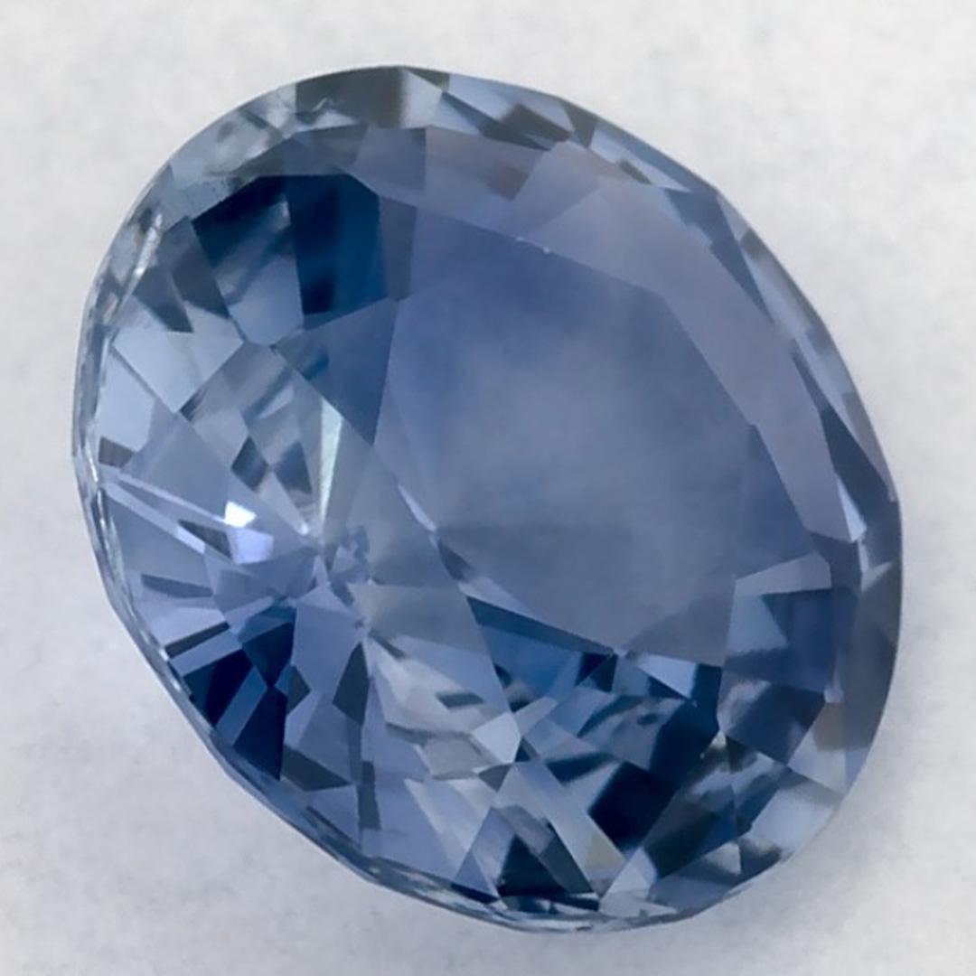 1.29 ct Zafiro Azul Redondo Gema Suelta en venta 2