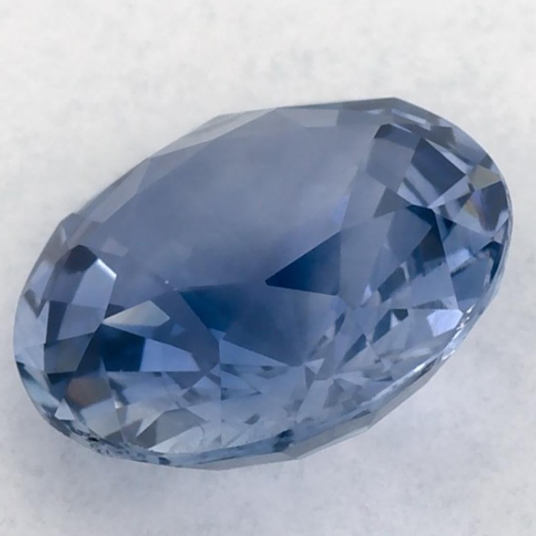 1.29 ct Zafiro Azul Redondo Gema Suelta en venta 3