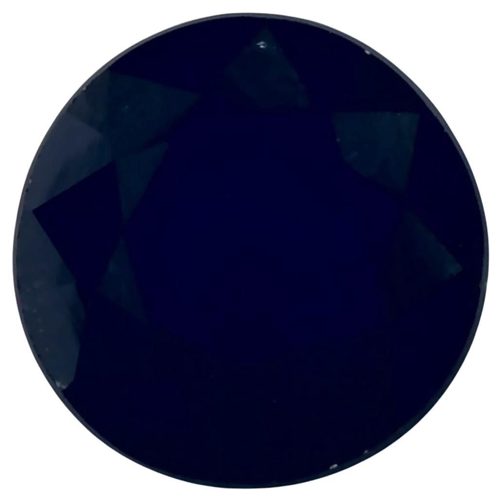 1.29 ct Zafiro Azul Redondo Gema Suelta