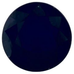 1.29 ct Zafiro Azul Redondo Gema Suelta