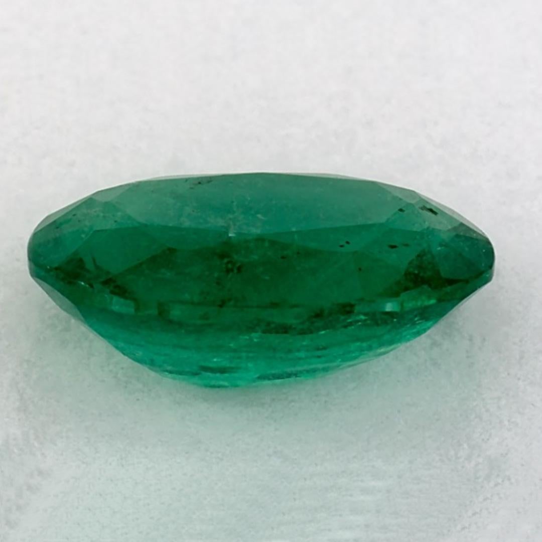 1.29 Ct Emerald Oval Loose Gemstone In condizioni Nuovo in vendita a Fort Lee, NJ