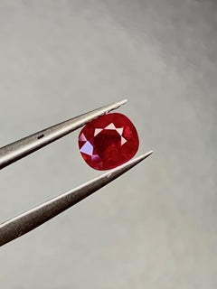 1.29 Ct GIA Certificate Natural Burma Ruby No heat Pigeon blood Color Unheated