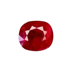 1.29 Ct GIA Certificate Natural Burma Ruby No heat Pigeon blood Color Unheated