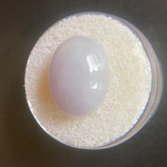 12.91 Carat Jadeite Lavender Untreated Lilac Violet Jade ‘A’ Grade GCS Certified