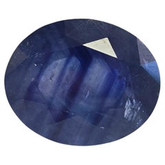 12.93-Carat Natural Oval-Cut Sapphire