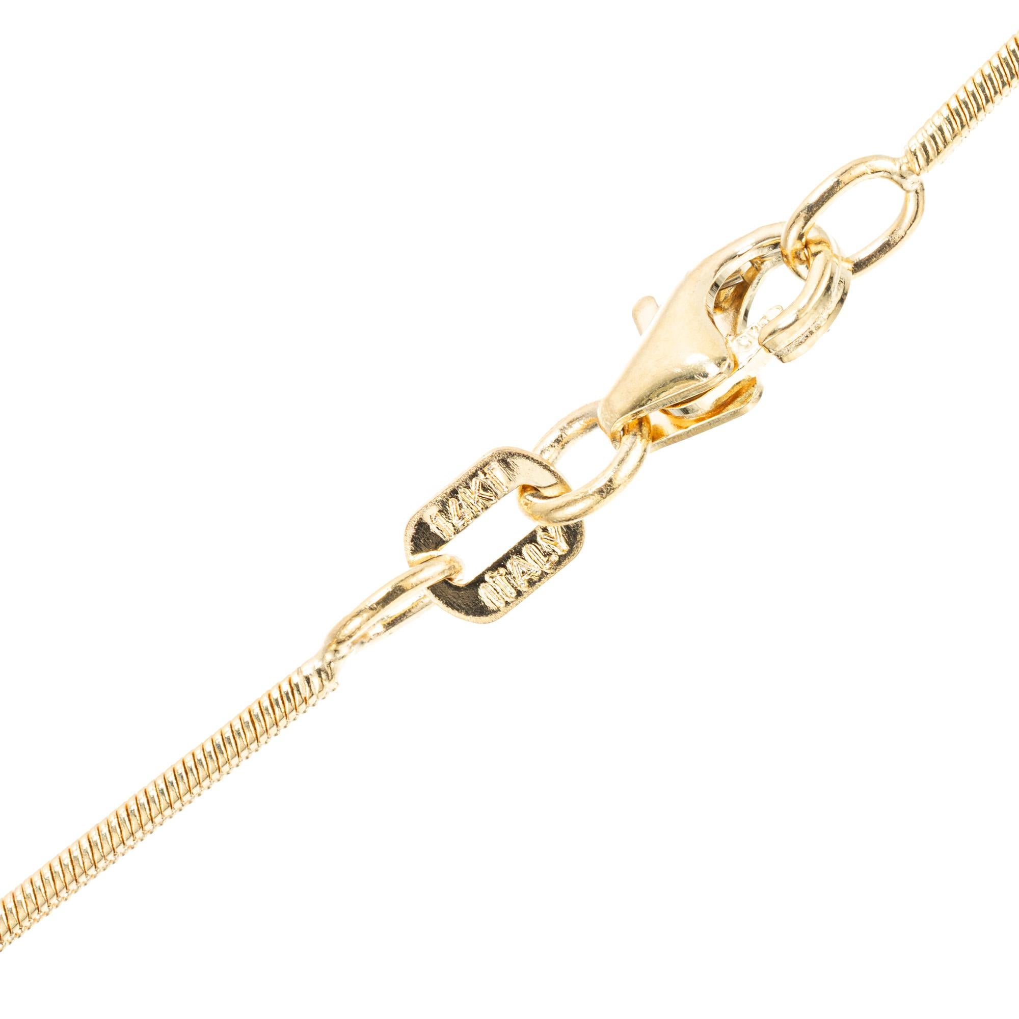 12.95 Carat Morganite Yellow Gold Pendant Necklace  In Good Condition For Sale In Stamford, CT