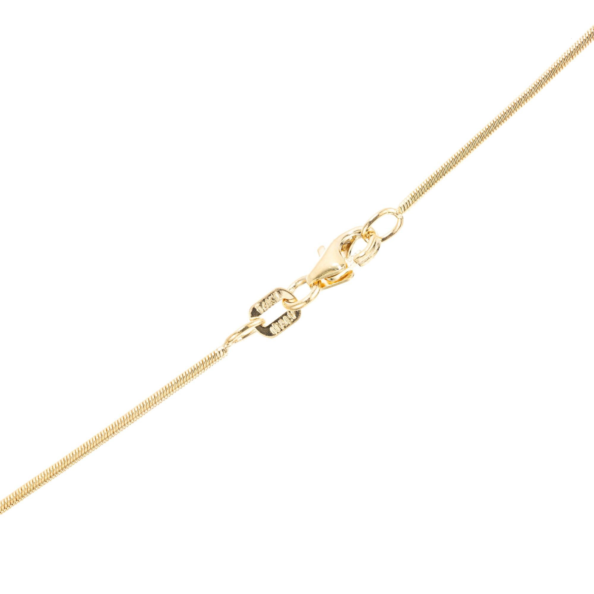 Women's 12.95 Carat Morganite Yellow Gold Pendant Necklace  For Sale