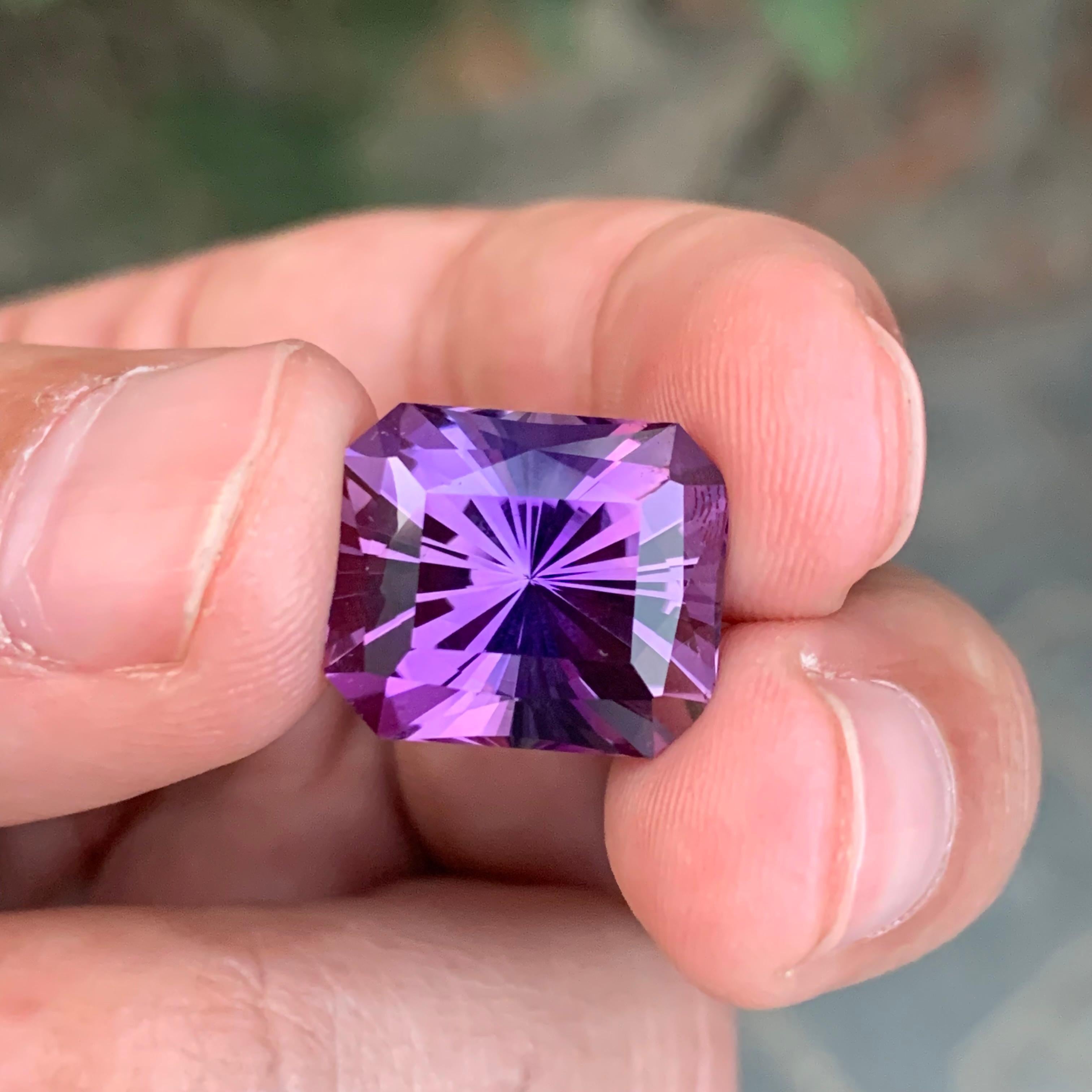 12.95 Carat Natural Loose Ametrine Emerald Shape Gem For Sale 4