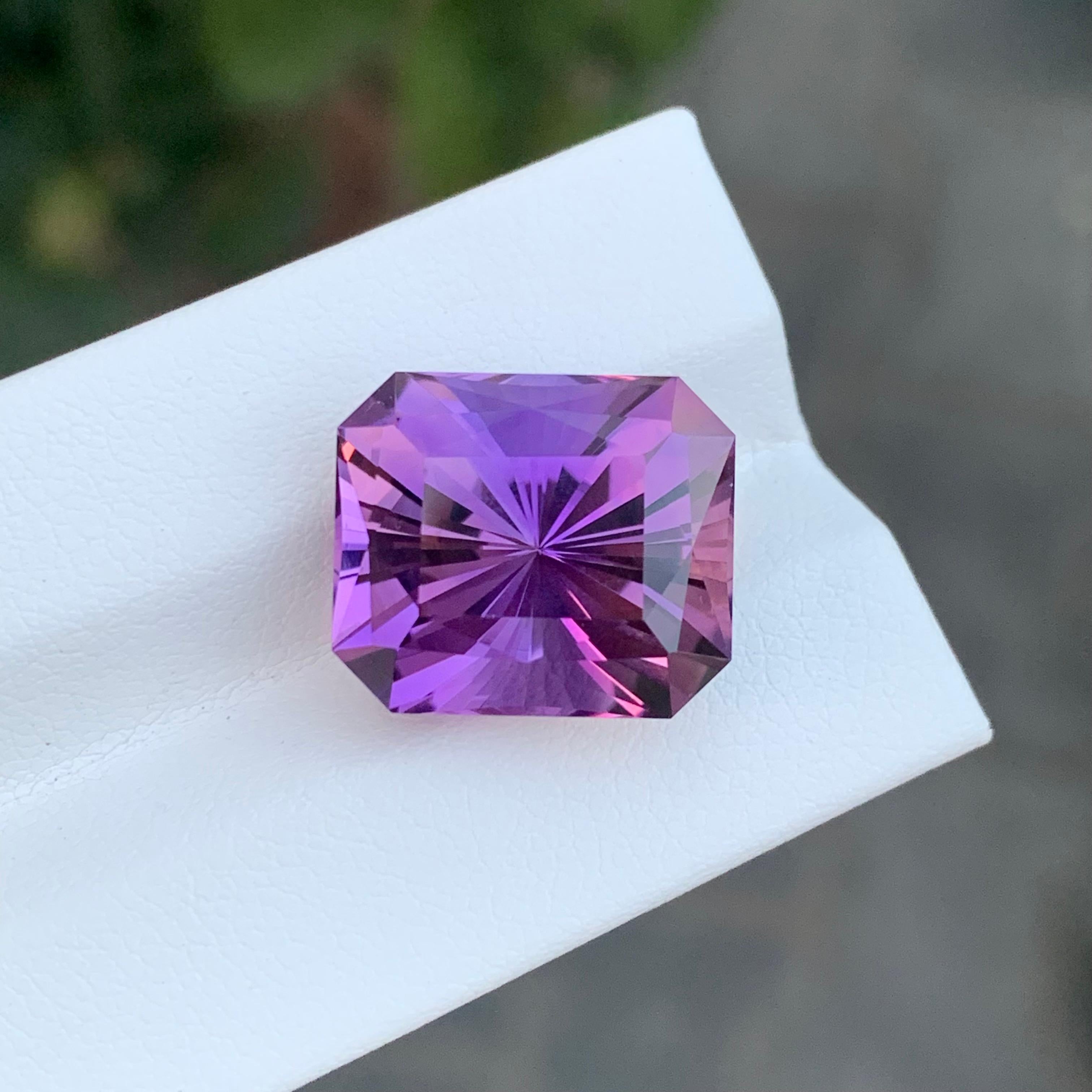 Arts and Crafts 12.95 Carat Natural Loose Ametrine Emerald Shape Gem For Sale