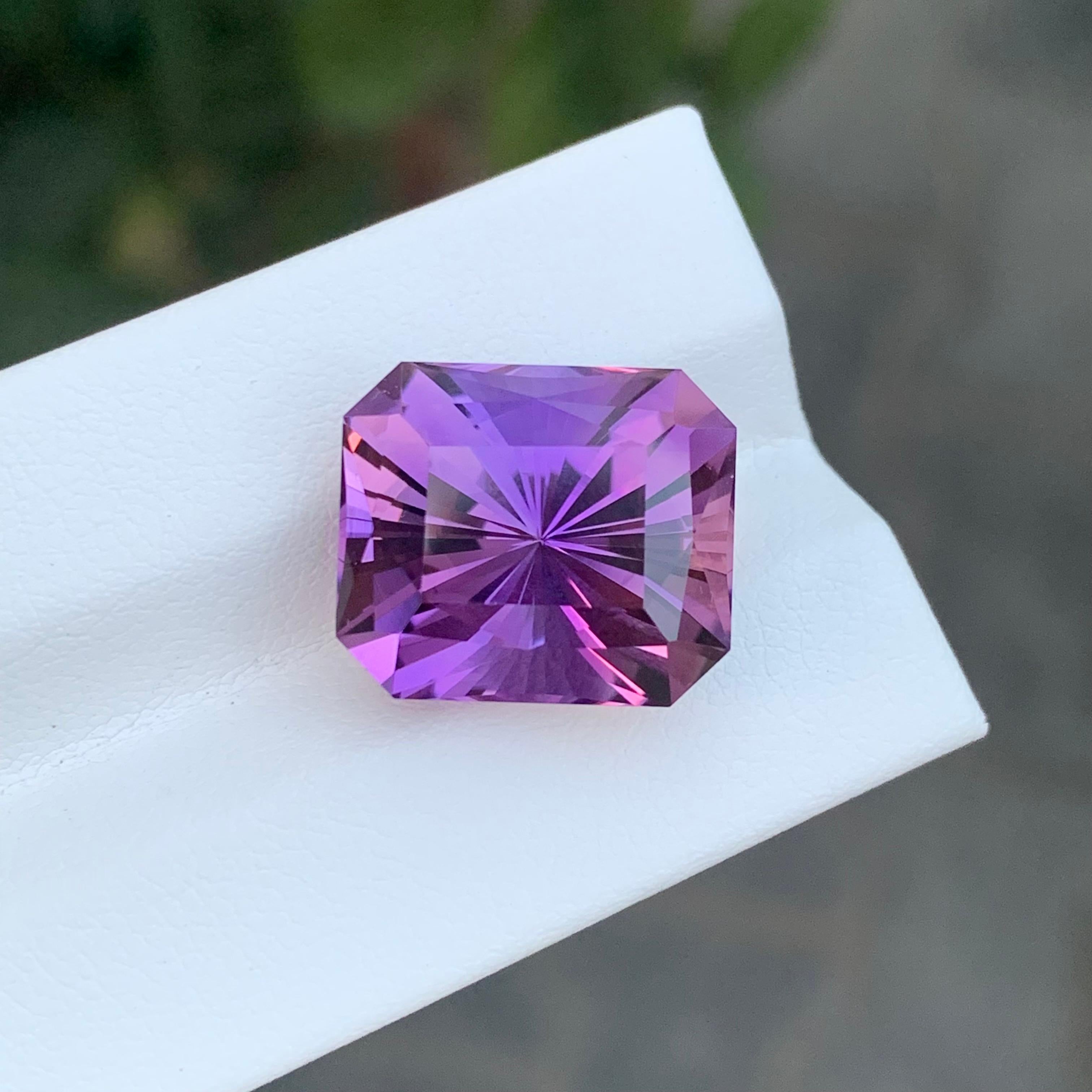 Emerald Cut 12.95 Carat Natural Loose Ametrine Emerald Shape Gem For Sale