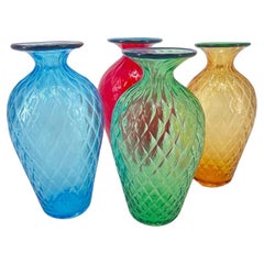 1295 Murano Balloton Principino ensemble de 4 pièces, verre soufflé de Murano 