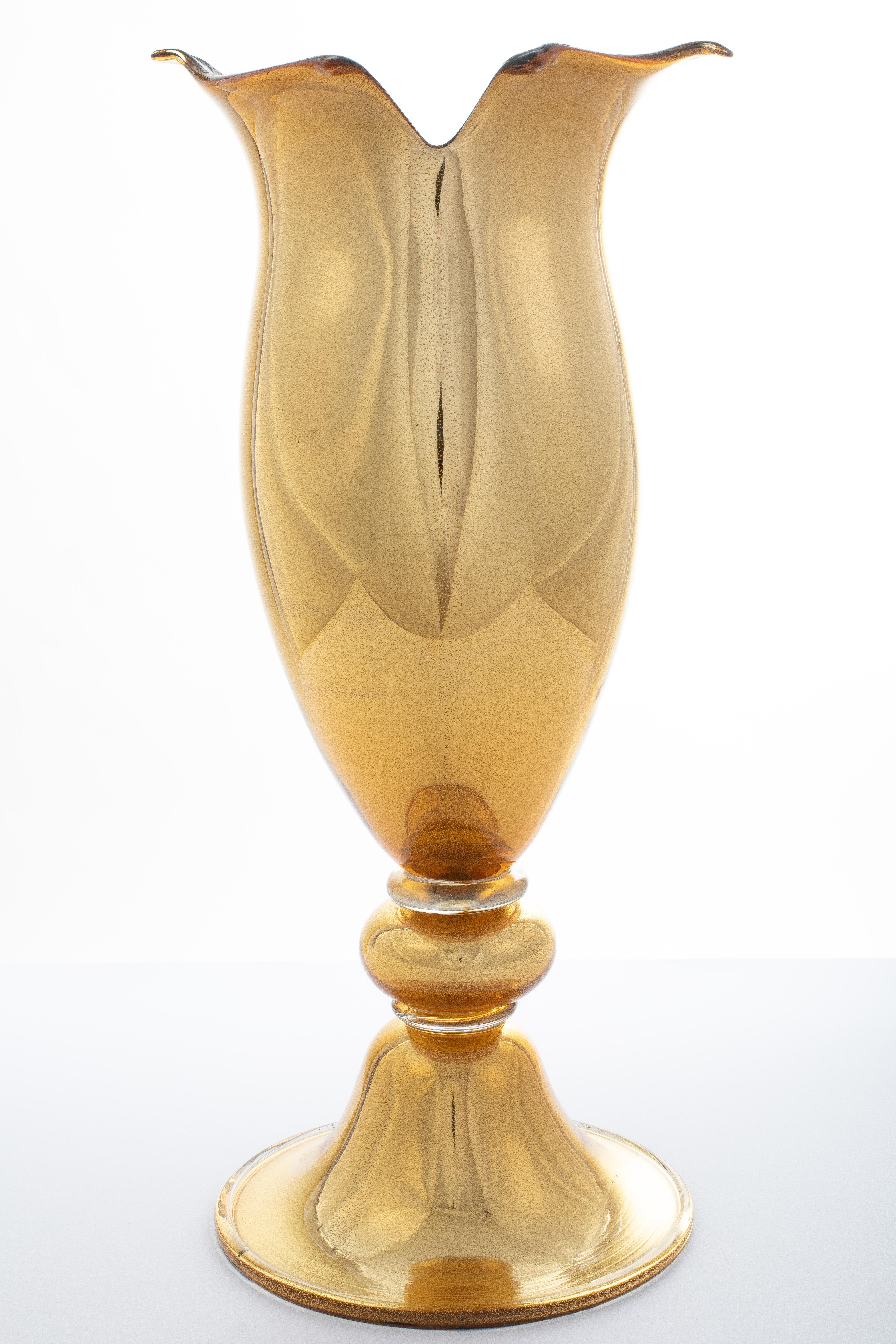 gold mirror vase