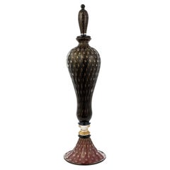 Vase à bouteille « Napoleone à Venezia » en verre d'art de Murano fabriqué à la main, 1295, Ltd