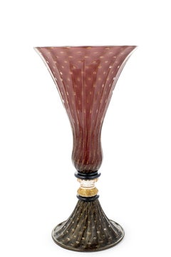 1295 Vase "Napoleon a Venezia" aus Muranoglas, handgefertigt Ltd
