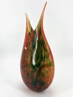 1295 Murano Hand made Avventurina glass Vase