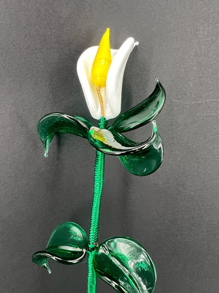 hand blown glass flowers for sale