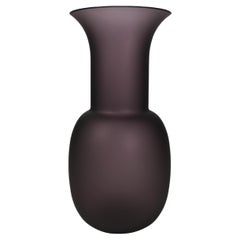 1295 Murano Hand Made "Ca Savio" Brushed Amethyst Glass Vase