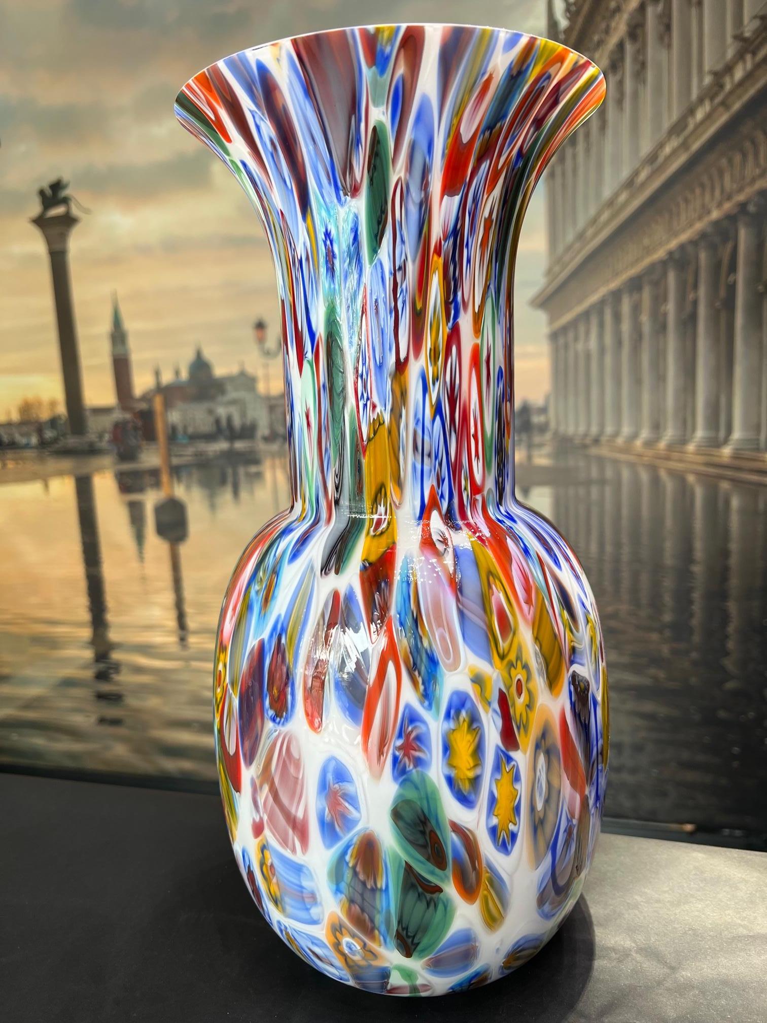 italien 1295 Murano - Vase en verre soufflé à la main 