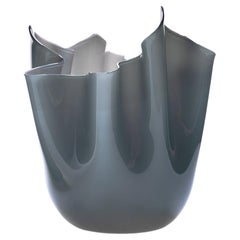 1295 Murano Handgemachtes Glas Kunst Vase Foulard 