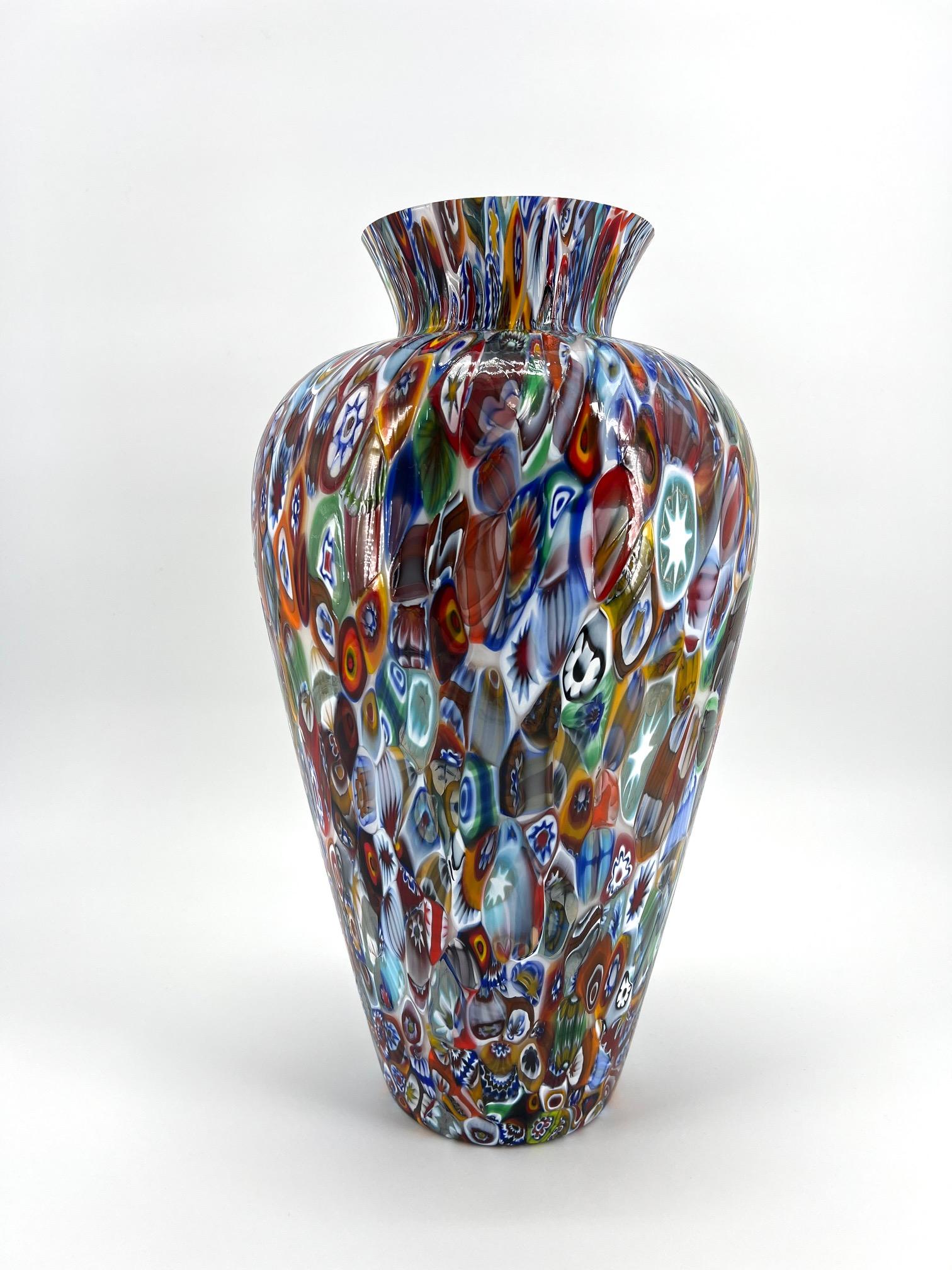 Our goal is to elicit emotions through the creation of unique and exquisite Murano glass art pieces. This art-vase is crafted using high-quality 