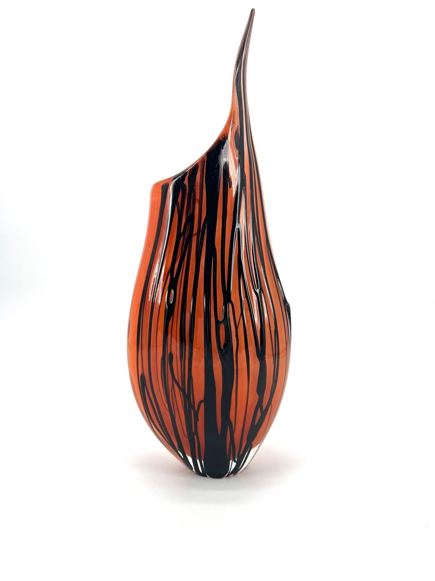 1295 Murano Hand Made Muranoglas Vase (Italienisch) im Angebot