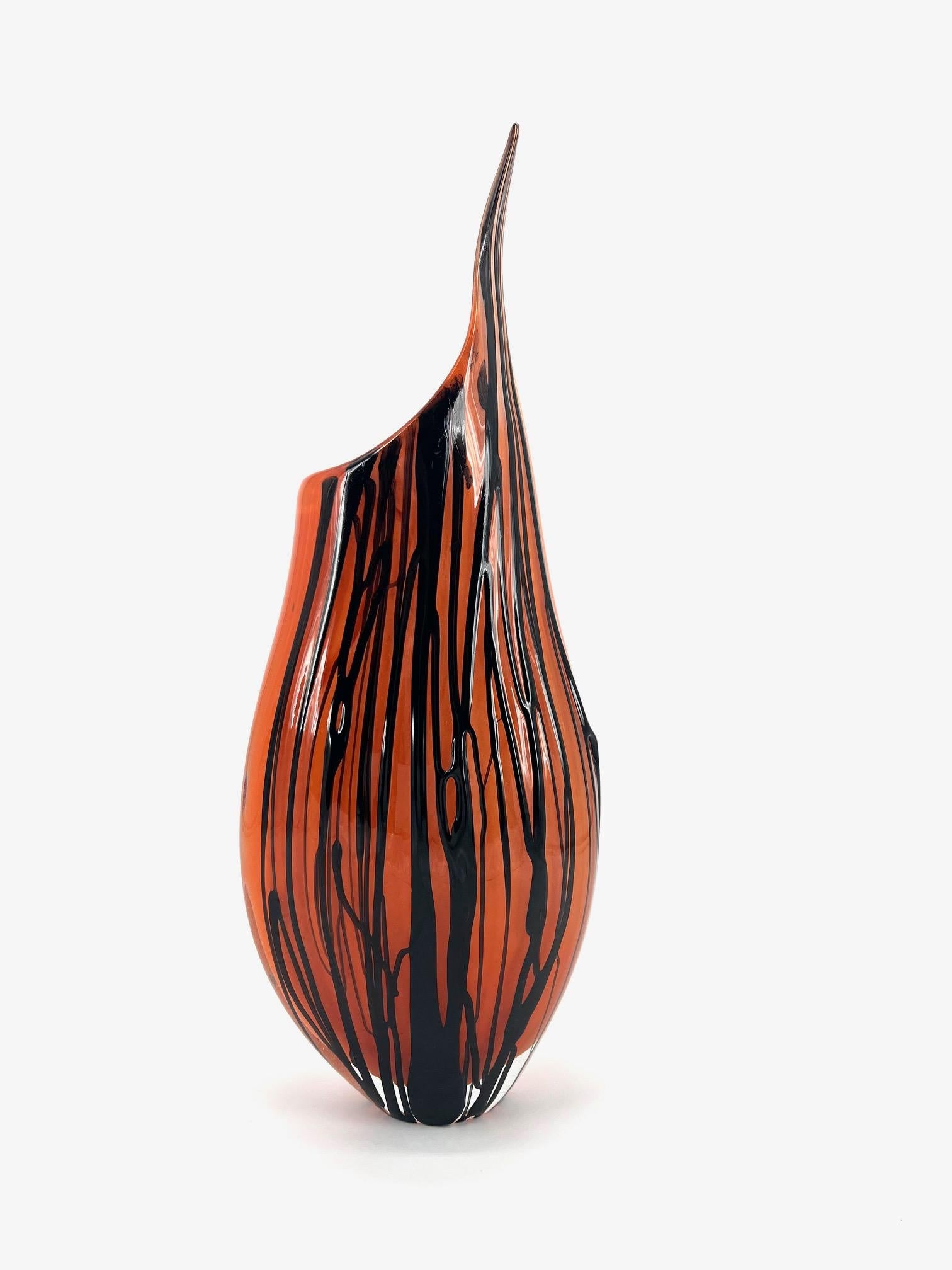 1295 Murano Hand Made Muranoglas Vase im Zustand „Neu“ im Angebot in Venice, VE