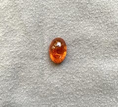 12.96 Carat Fanta Spessartite Garnet Oval Cabochon Plain Top Quality Natural Gem