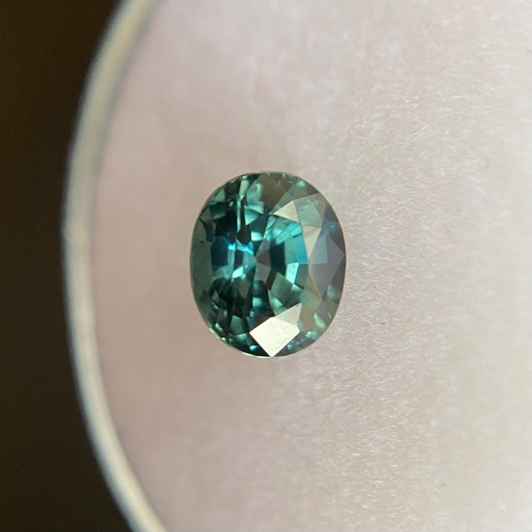 Natural Teal Sapphire 4X6 MM Oval Shape Unheated & Untreated Absolutely Natural Green Sapphire For Beautiful Jewelry Making S-11