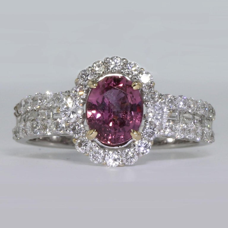 Pink Sapphire & 18k Gold Mini Wildflower Ring main image 0