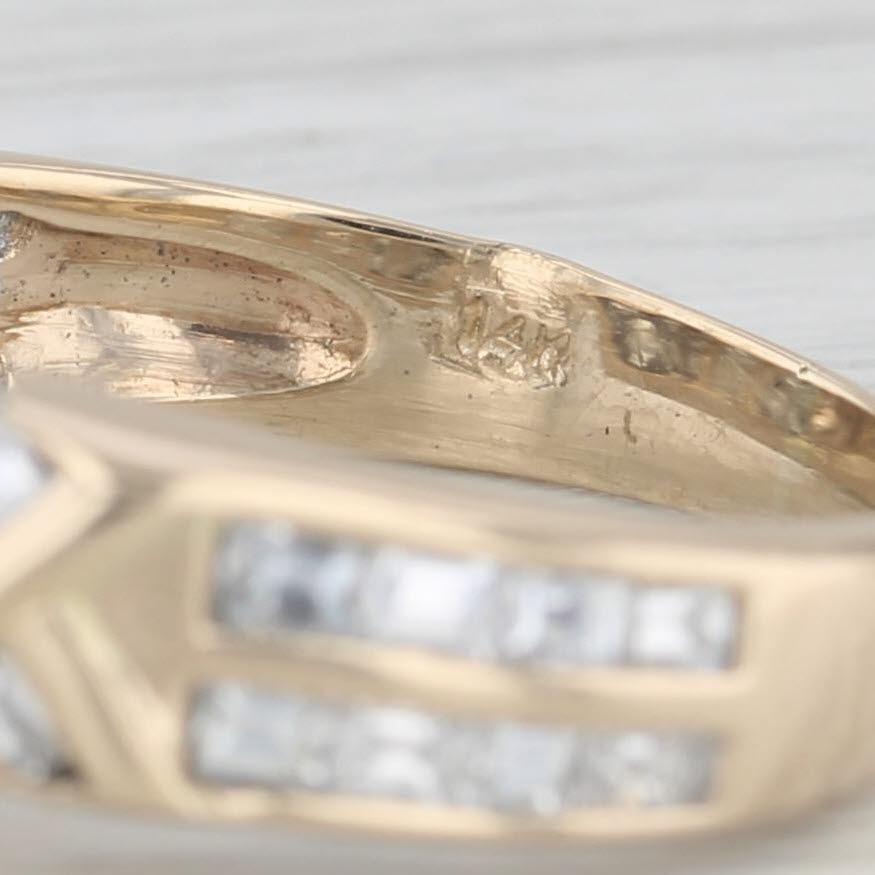 1.29ctw Marquise Diamond Engagement Ring 14k Yellow Gold Size 5.75 3