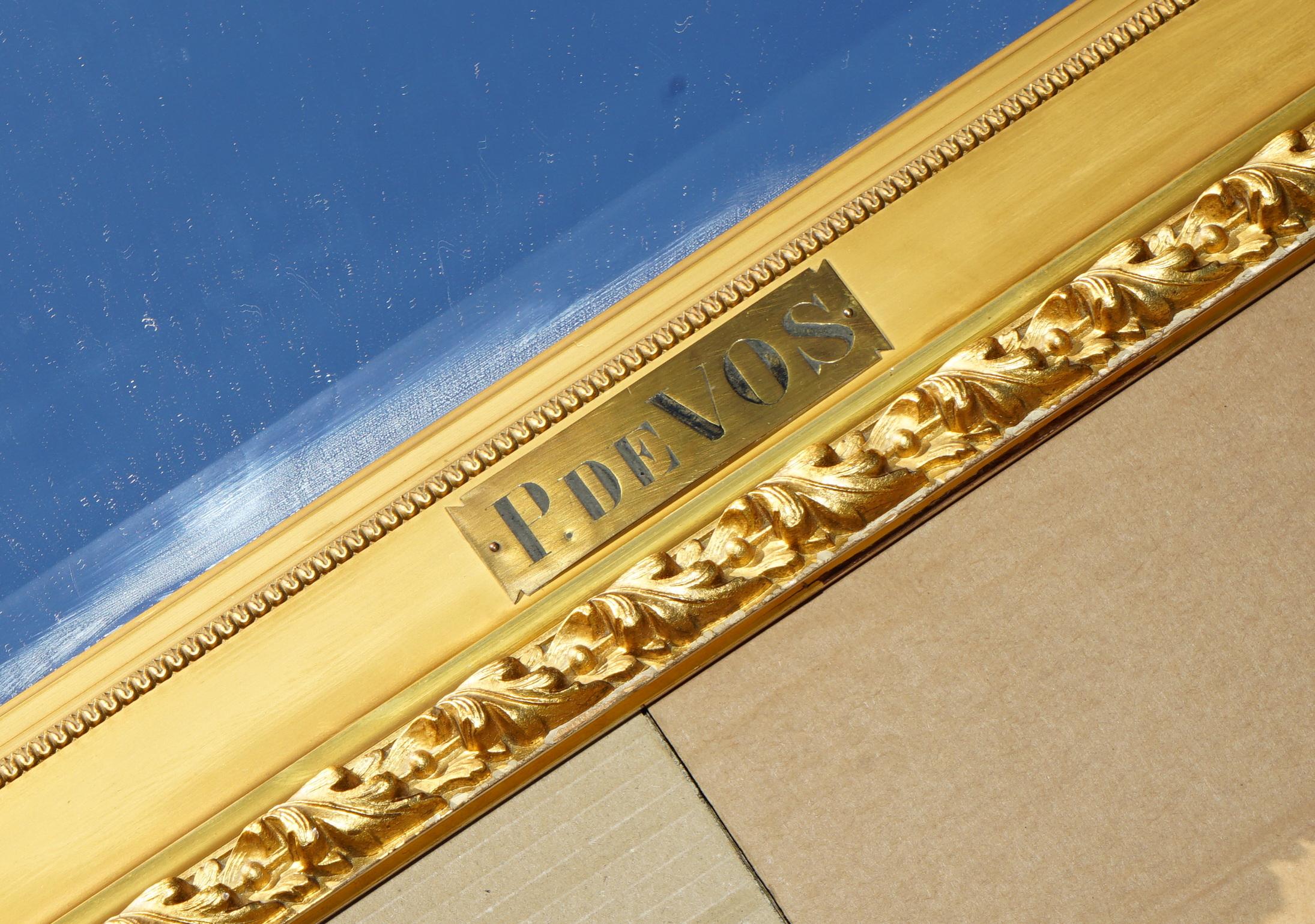 Hand-Crafted 129x177CM PAUL DE VOS 17TH CENTURY GiLTWOOD PICTURE FRAMES CONVERTED TO MIRRORS For Sale