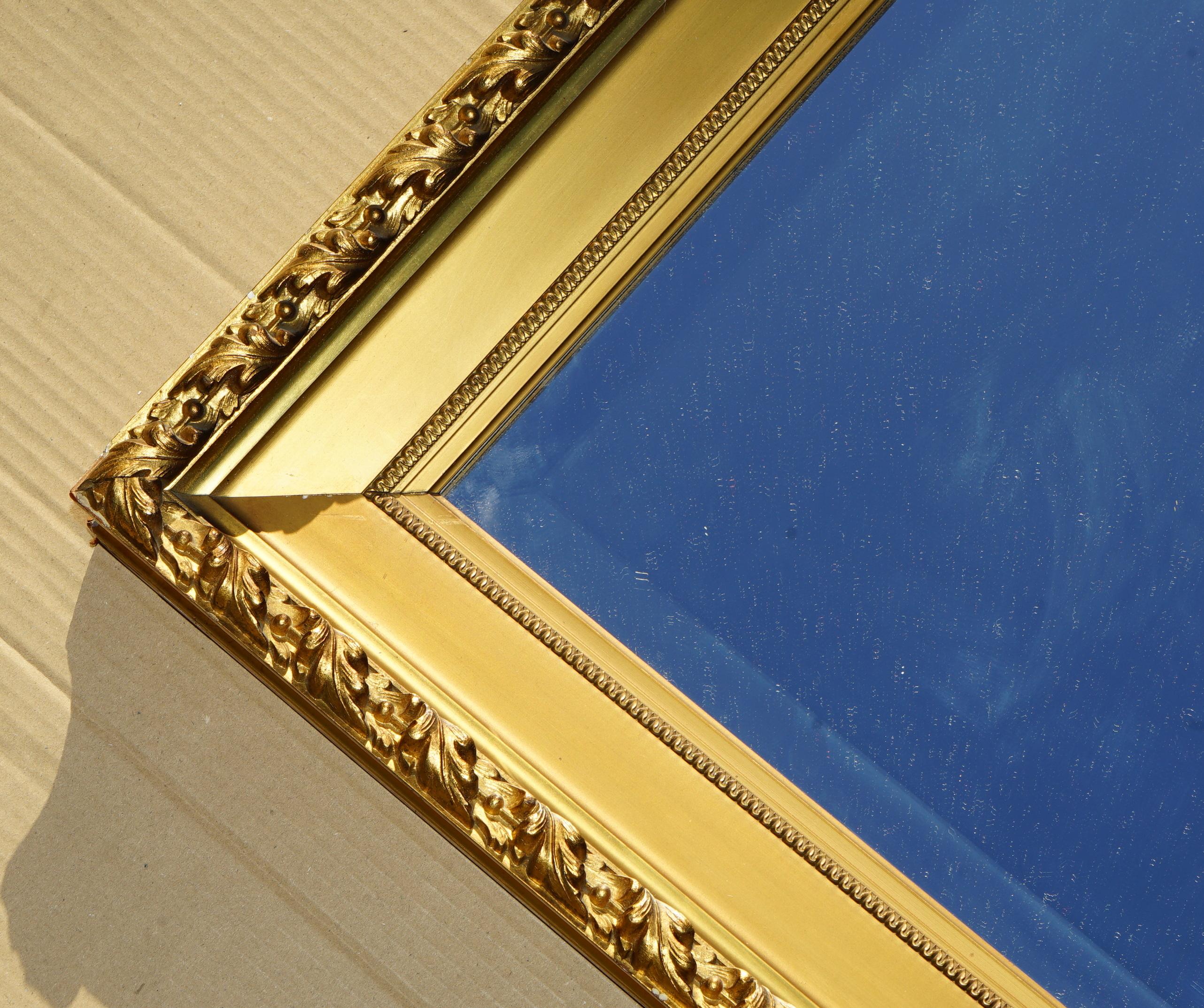 129x177CM PAUL DE VOS 17TH CENTURY GiLTWOOD PICTURE FRAMES CONVERTED TO MIRRORS In Good Condition For Sale In West Sussex, Pulborough