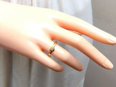 .12ct Natural Round Diamond Heart Solitaire Petite Ring 14kt*